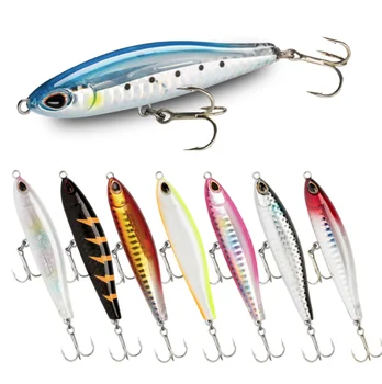 Fishing Lures Set Mixed Including Minnow Popper Crank Baits with Treble Hooks for Saltwater Freshwater Trout Bass Fishing – Minnow – view 2