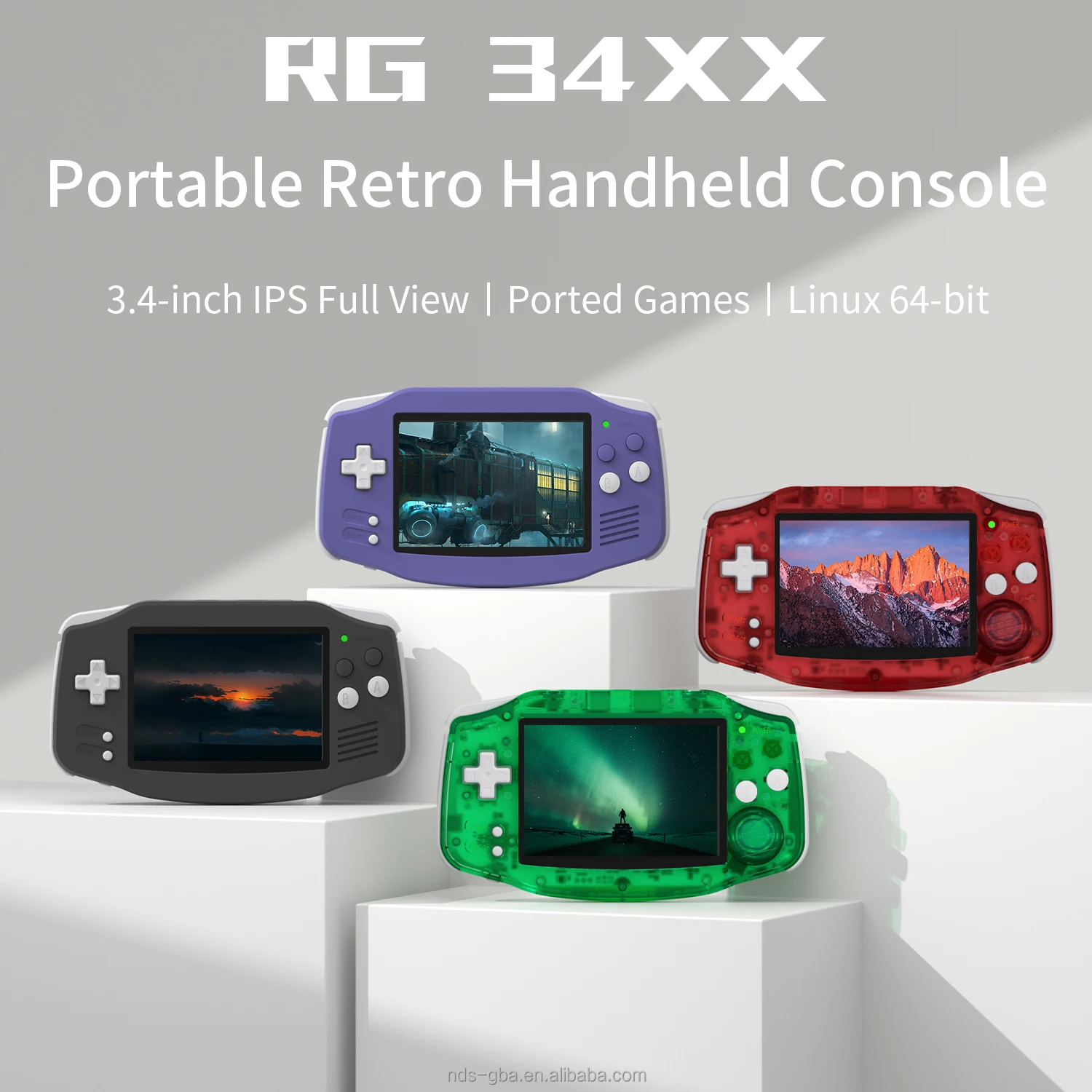 Anbernic RG34XX - Portable Game Console with Linux System