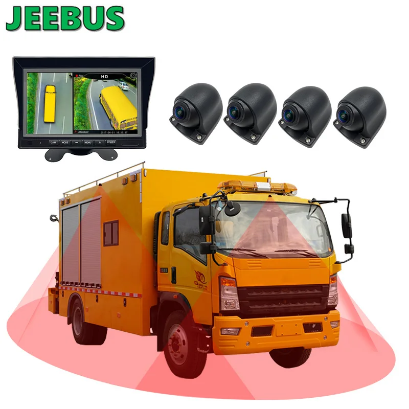 HD Night Vision Camera All-round View Parking Monitoring 360 Degree 3D Car Camera System for Dining Car