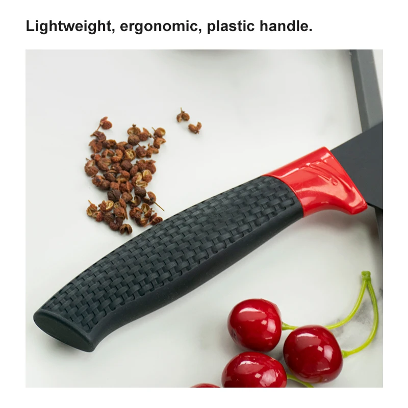 High Quality Stainless Steel Kitchen Knives Set Tools Forged Kitchen Knives Scissors Peeler Set 6pcs Chef Paring Knife