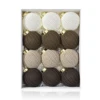White, Beige, Brown, Dark Brown