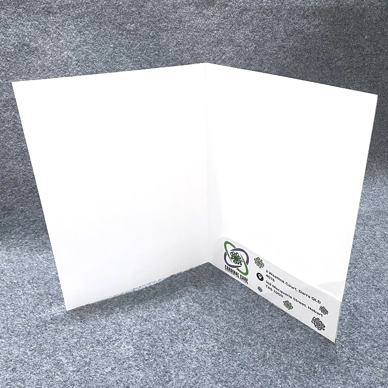 Custom Logo New Design Colorful Offset Printing A4 File Paper Presentation Folder With Pocket