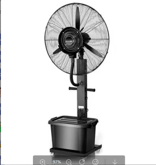 【インダストリアル】大型金属製ファン 26-Inch Industrial Metal Spray Fan Electric Water Cooling Outdoor