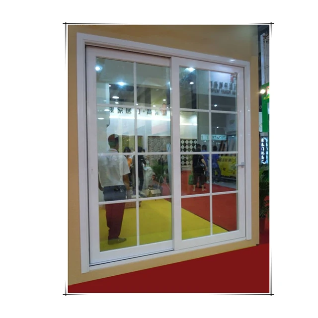 Terrace UPVC Sliding Patio Doors with Grill Design