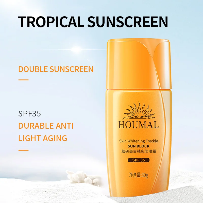 HOUMAL Private Label Makeup and Cosmetics Water Proof Body and Face Sunscreen Suncream SPF30