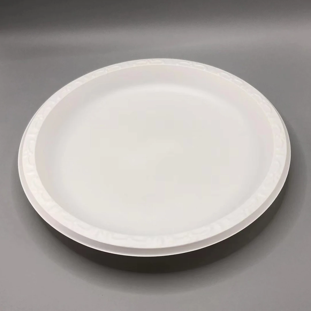 9" Ecofriendly Round Plate Recyclable Disposable Plastic Pp Plates