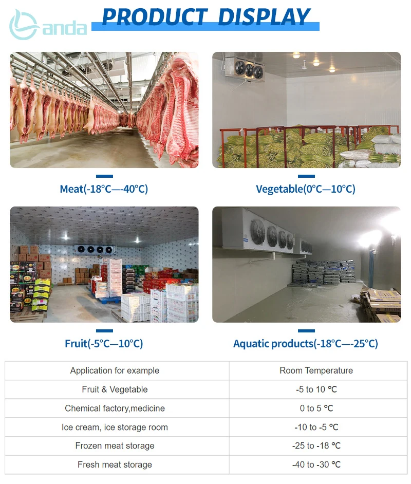 Cold Storage Blast Freezer For Meat Frozen Chicken Cold Room Air Blast Freezer Blast Chiller 2294