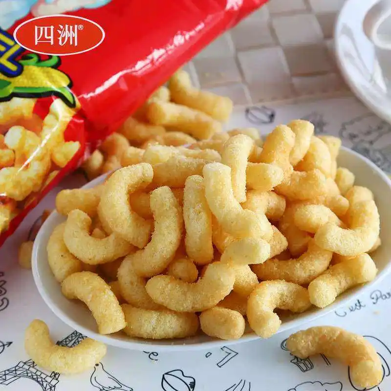Automatic Corn Puff Production Line Puffed Corn Ball Snacks Food Making Rice Machine