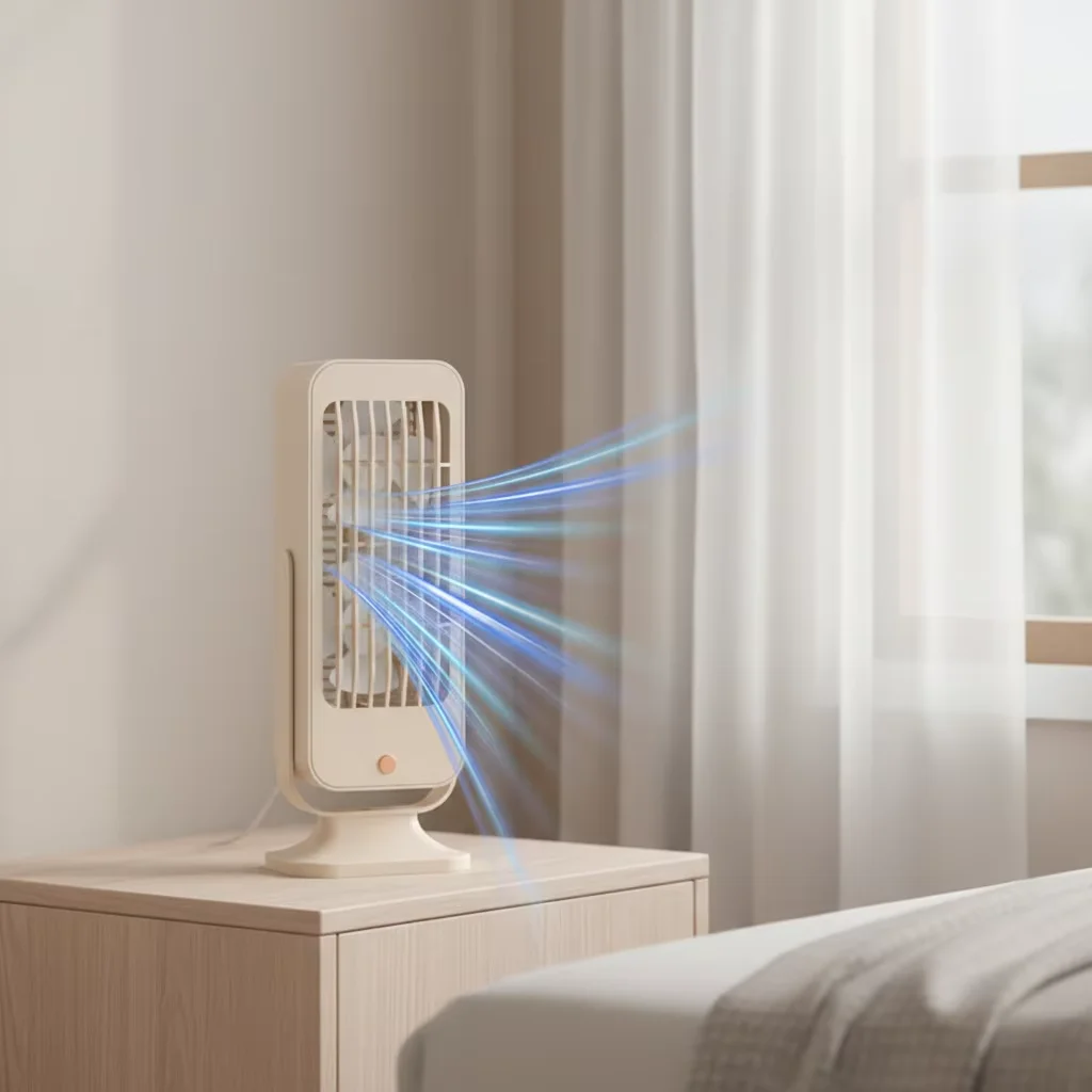Einzigartige Geschenkbox, dekorativer Tischventilator, farbige Box, Mini-Tischluftkühler_voghion.com