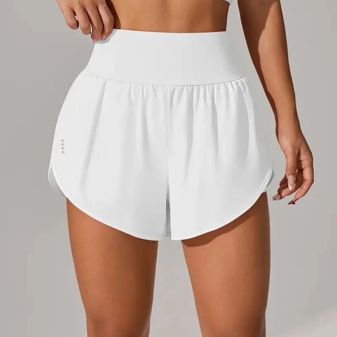 Versatile Basic Women Short Sports Shorts Delicate Skin Friendly Moisture Wicking Yoga Running Fitness Shorts