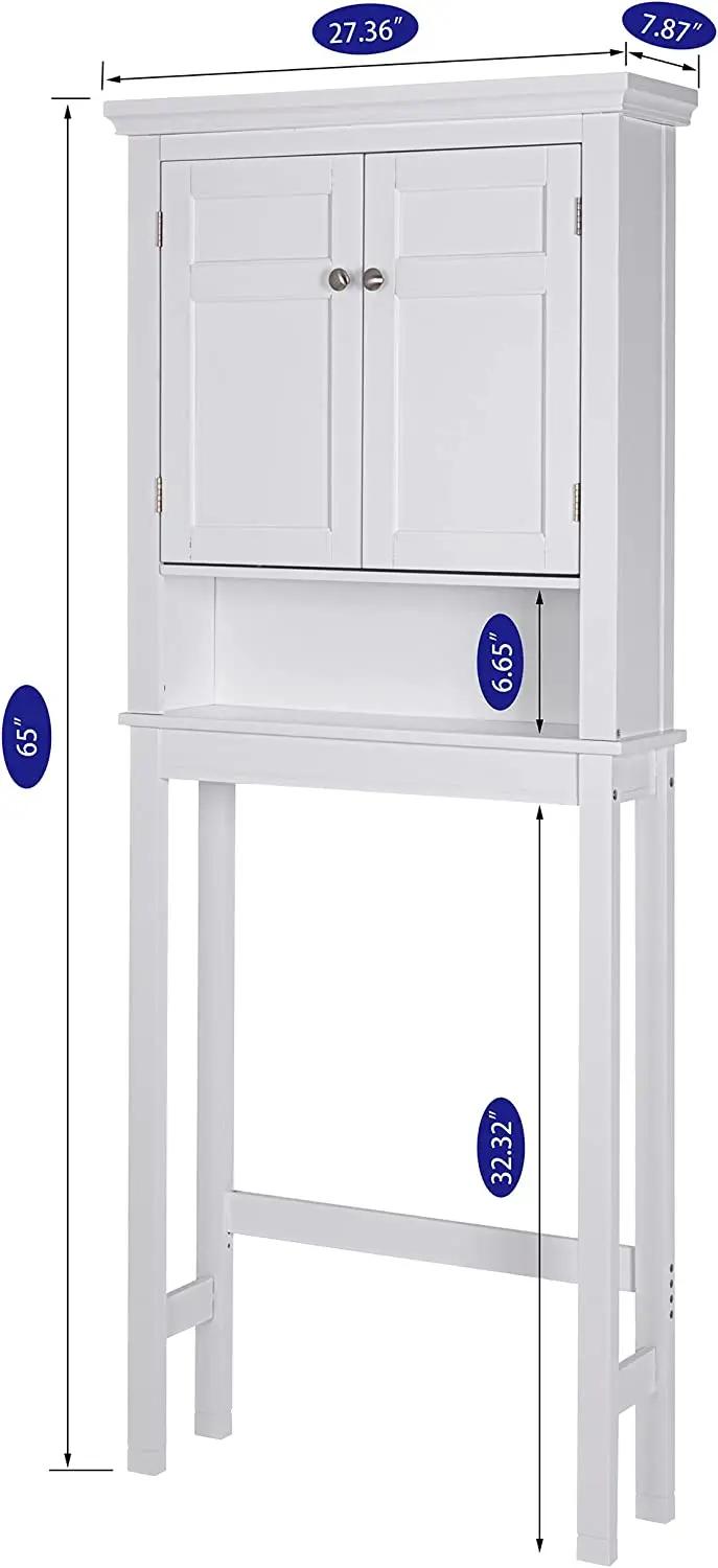 Автономный белый шкаф для ванной комнаты современный хранения в