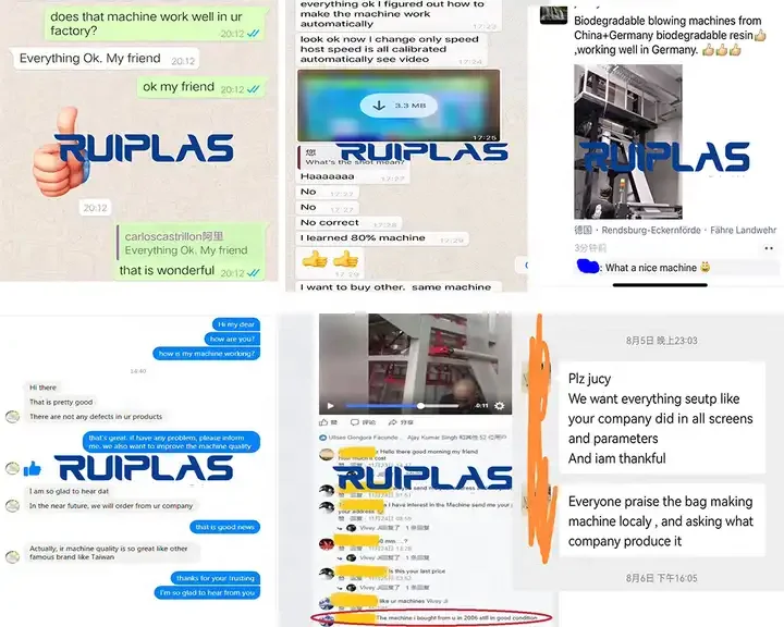 Ruiplas Semi Automatic Computer Control Disposable PE HDPE LDPE Plastic Glove Making Machine