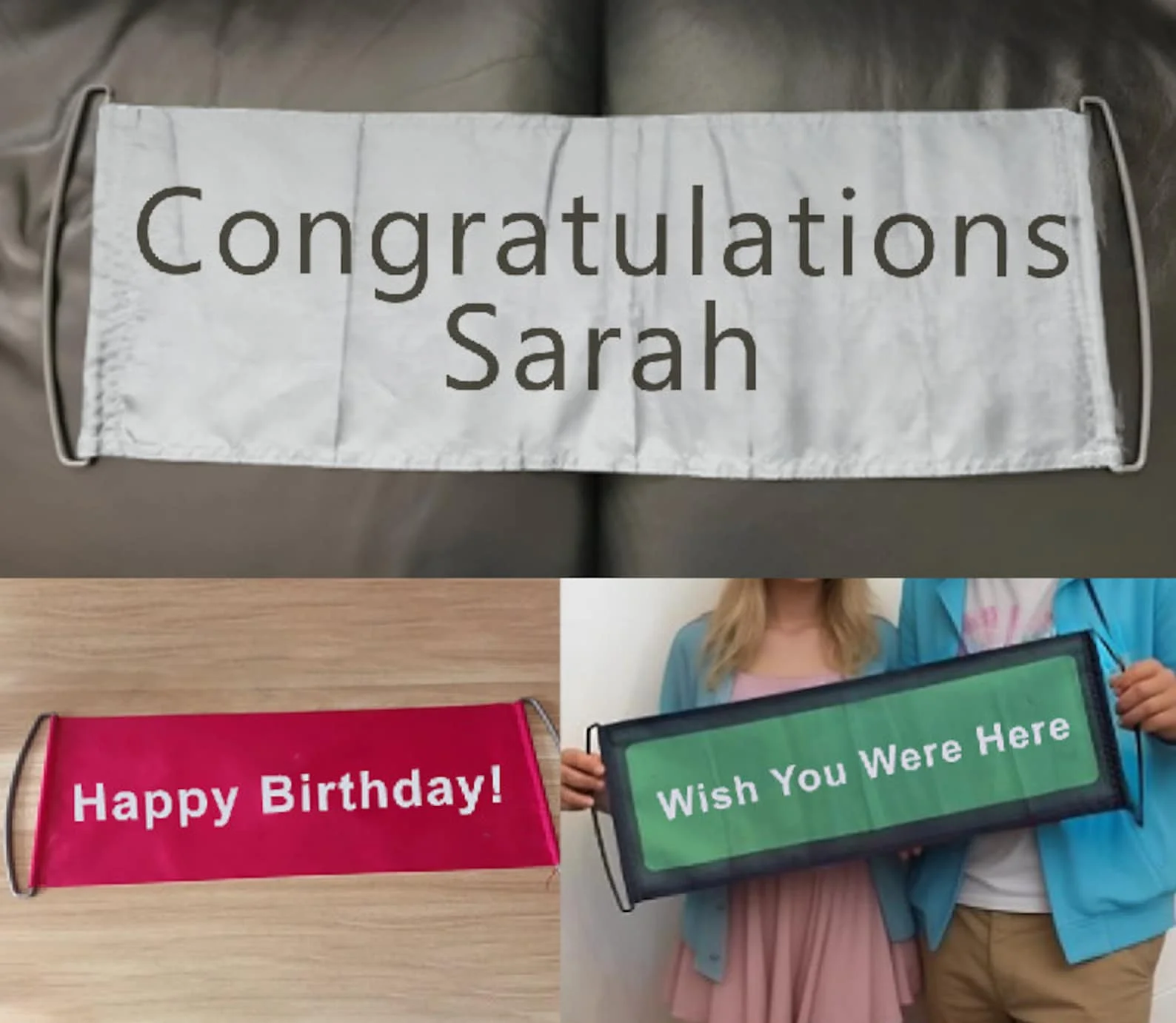 Custom Portable Retractable Handheld Banner Digital Printing Compact Roll-Up Concert Cheering & Protest Signs