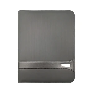 Custom A4 Leather Presentation Folder with Zipper PU Portfolio for Automotive Insurance-for Corporate Gifts and Promotions