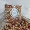 coriandoli 8: rosa + fiore di farfalla + crisantemo bianco + lavanda