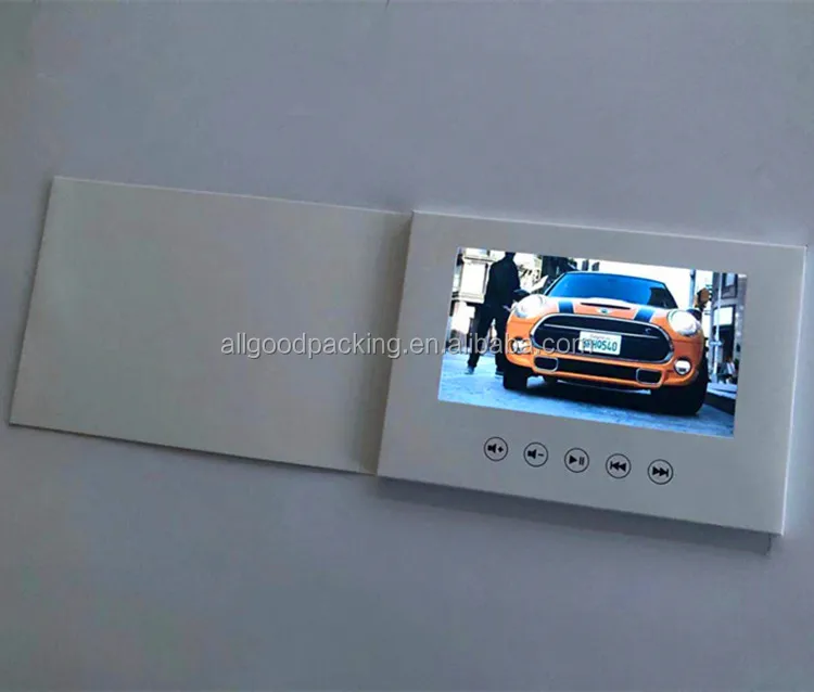 Белая пустая цифровая видеоброшюра, образец для деловой рекламы или пригласительных открыток на свадьбу