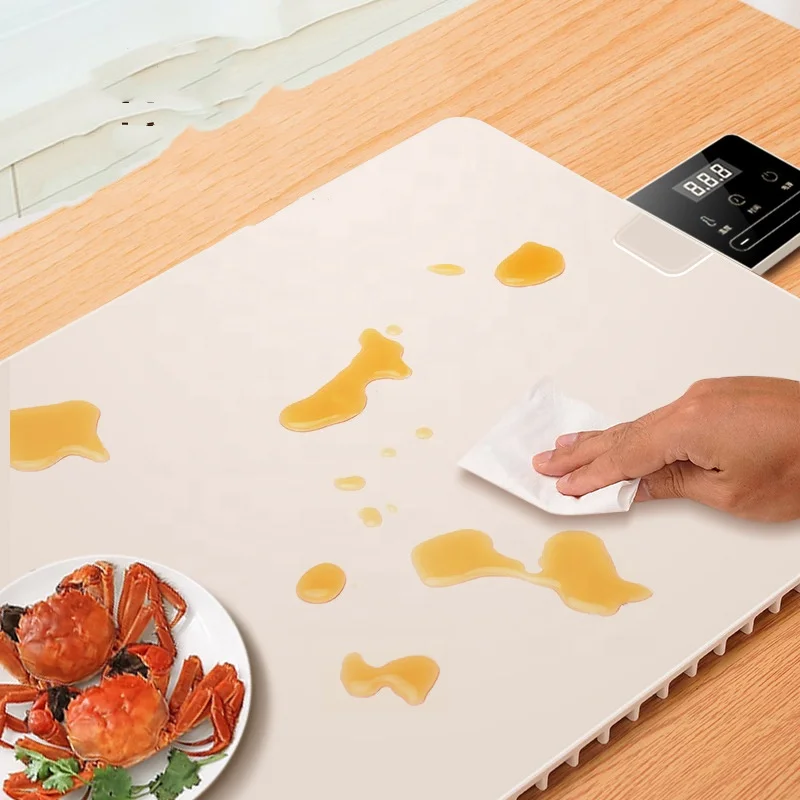 Household Fast Heating Warming Pad Can Be Rolled and Folded Hot Plate Can Be Timed Insulation Heating Small Warming Plate 5