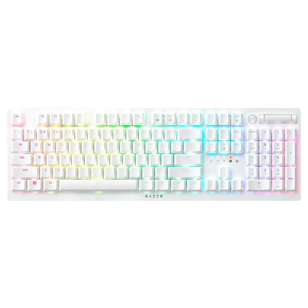 Razer DeathStalker V2 Pro Beyaz Kablosuz RGB Oyun Klavyesi