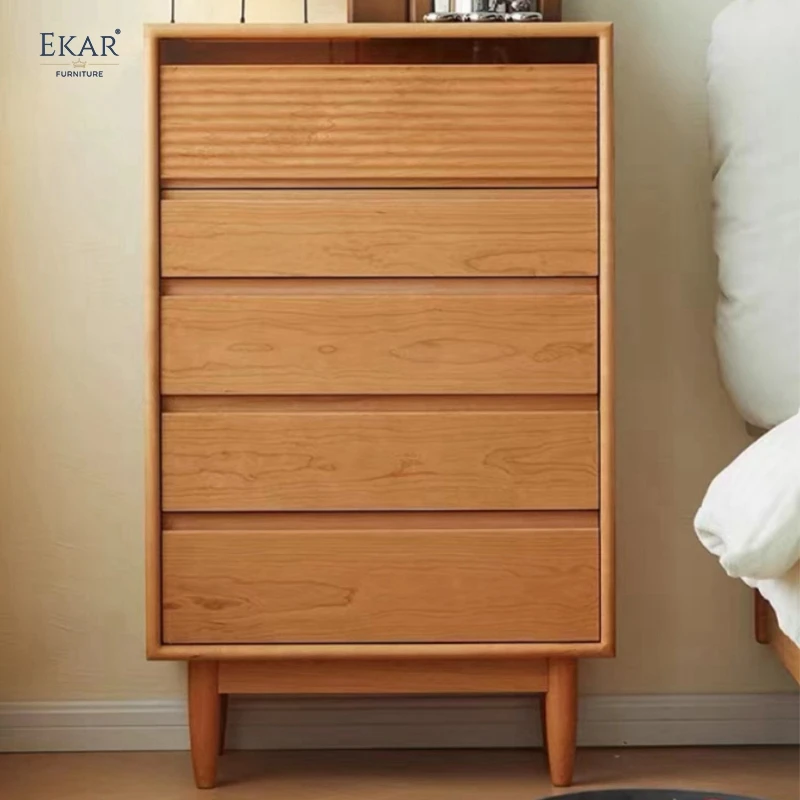 product modern creative new design chinese style bedroom wood chest of drawers solid wood and metal plywood panel birch material-59