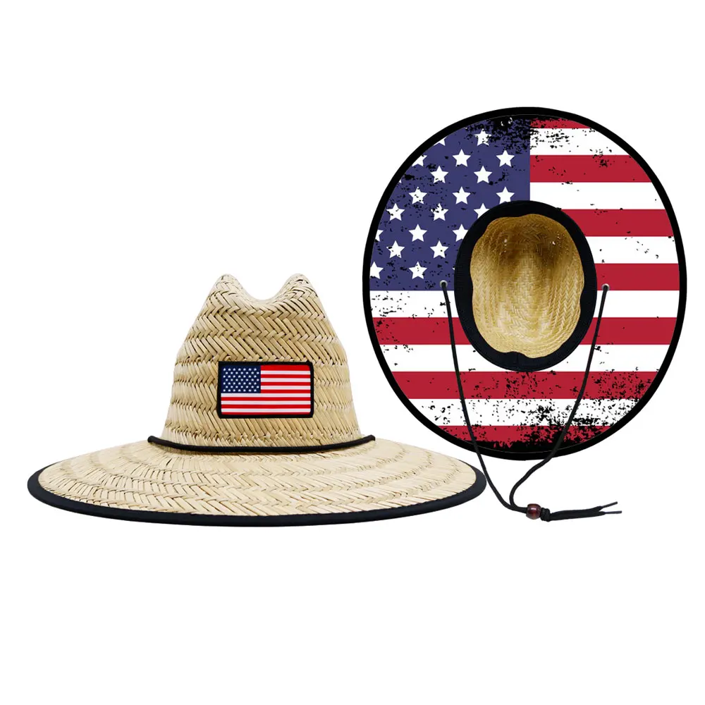 Sun Hat St Florian Straw Hat Bucket Hat Firefighter Hat Straw Fire