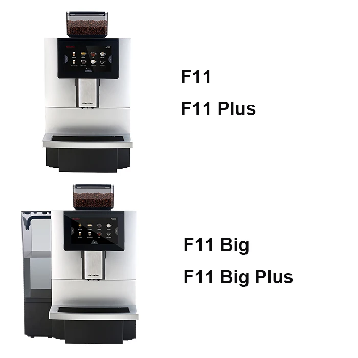 DR. COFFEE F11 Big Plus Fully Automatic Coffee Machine, Silver Espresso  Machine with Milk System, Americano and Cappuccino, 24 Coffee Drinks for