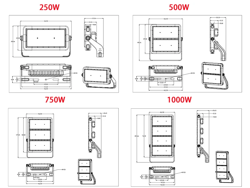 chip 500watt sports lighting led flood light