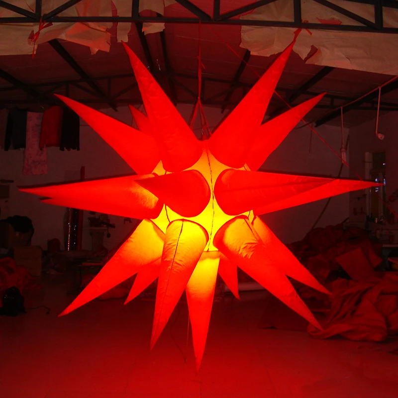 Advertising Customized Inflatable Flower Display Giant Inflatable LED Lighting Flower with Different Colors and logo