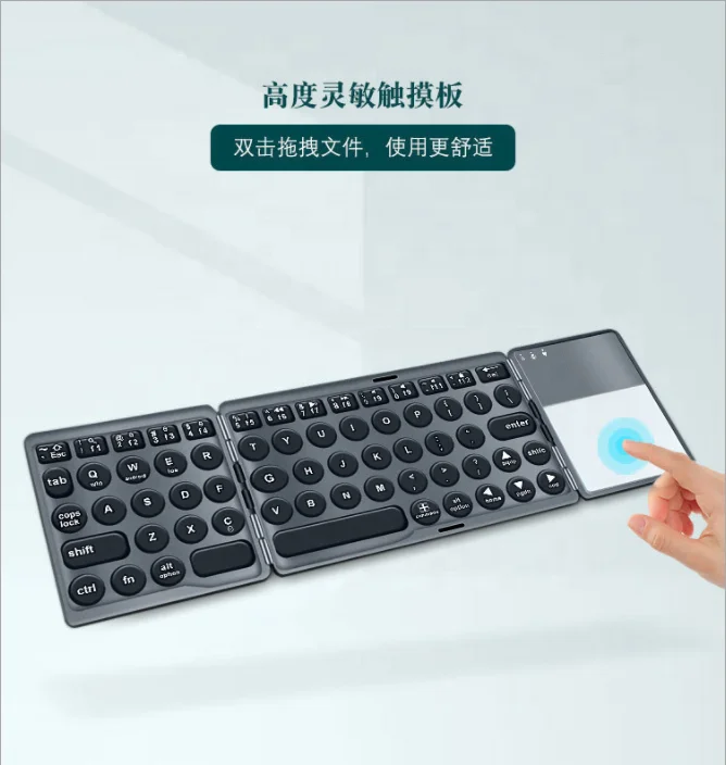 Pocket Size Portable Iclever Fold Keyboard Fold up Mini Keyboard for Phone Tablet Laptop PC ipad iphone