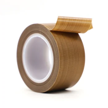 0.13mm Tefloning PTFE Polyester Fiberglass High temperature SIlicone Adhesive tape