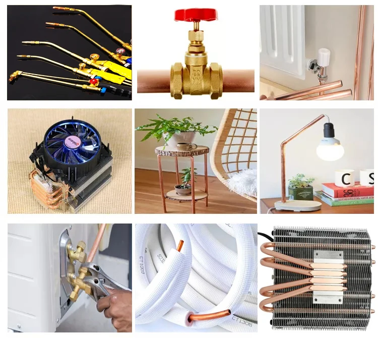 High Quality Refrigeration Air Conditioner Connecting Copper Pipe Manufacture C12200 Pancake