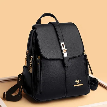 Women Large Capacity Backpack Purses High Quality Leather Female ...