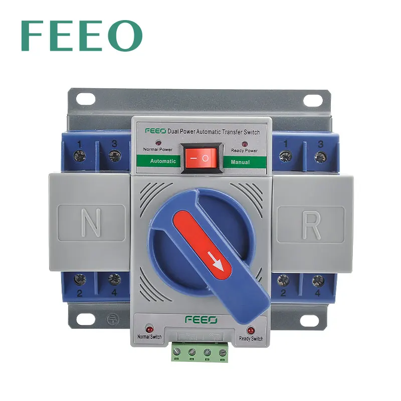 ATS Controller 2P 3P 4-Phase Electrical Changeover Switch CB Type