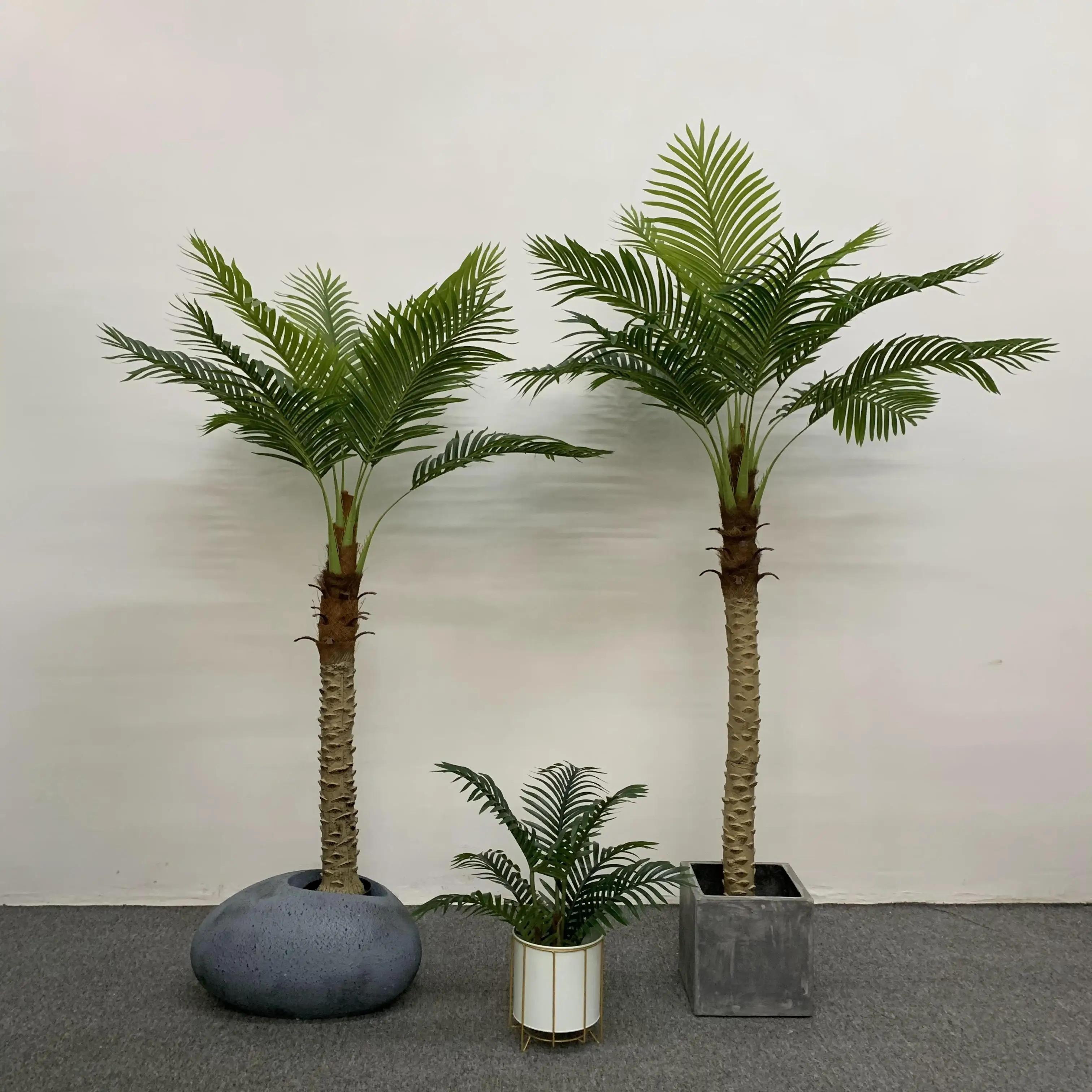High-Assurance Artificial Bonsai Palm Tree Plastic Live Plant for Bedroom  Living Room Outdoor Desk Decoration