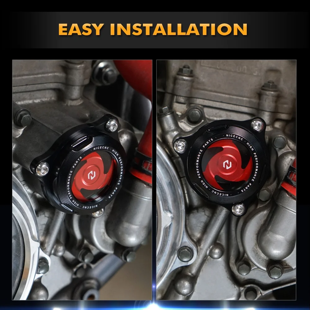 Cubierta de filtro de aceite transparente para Suzuki DRZ400S/DRZ400E