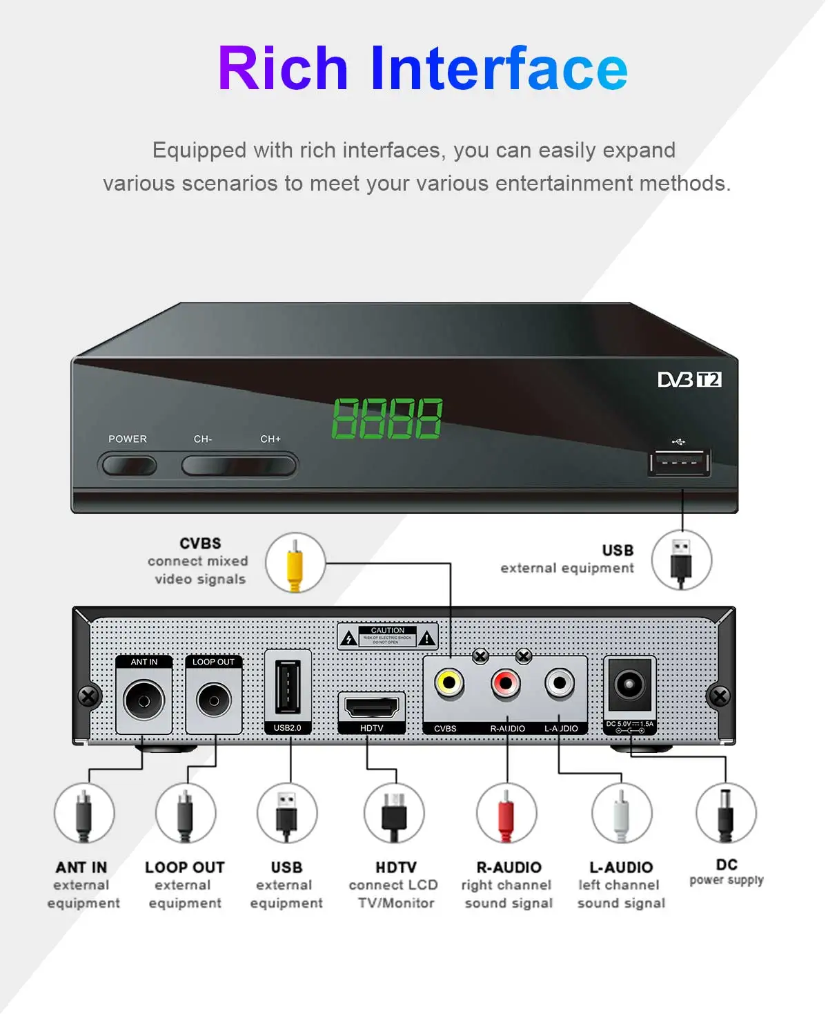 148mm Metal-2 DVB-T2 Receiver manufacture