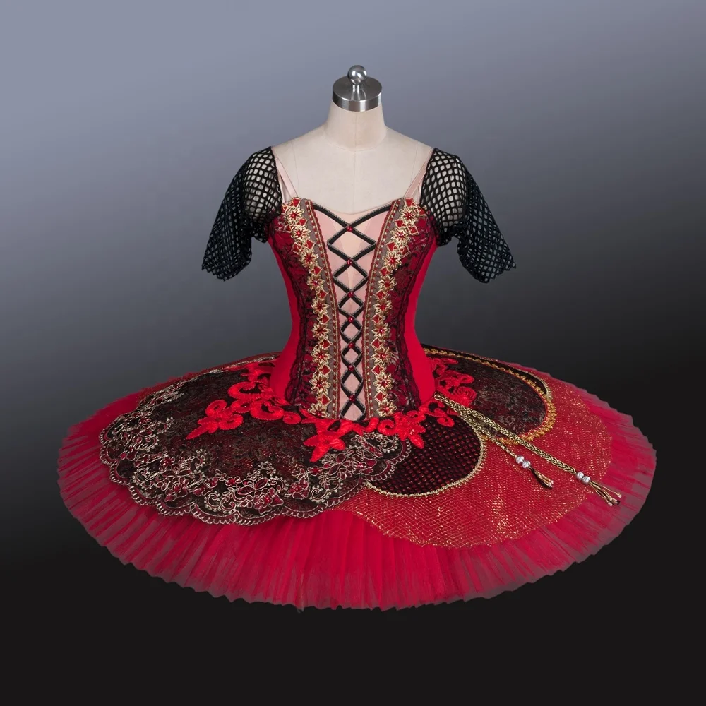 strapless open back dress Professional Red La Esmeralda Soft Tulle Bell Pancake Ballet TuTu Cost   UniqueBallet