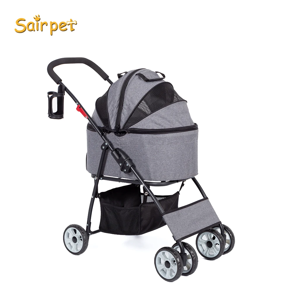 Wholesale Pet Stroller Foldable Dog High Landscape Trolley Stroller