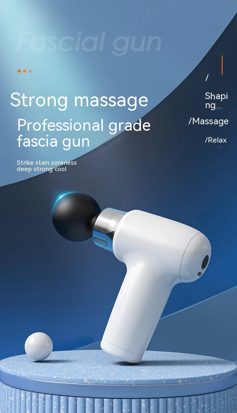 Mini Wireless Massage Gun Fascial Muscle Massager  Fascia Gun