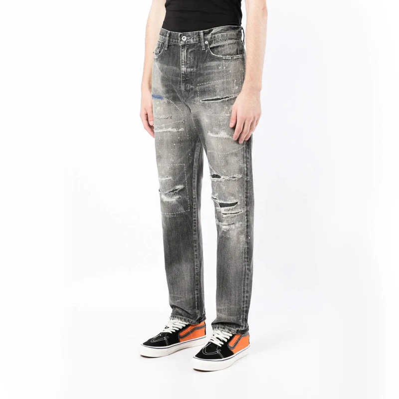 DiZNEW Denim Factory Direct Wholesales Fashion All Over Printing men denim pants jeans