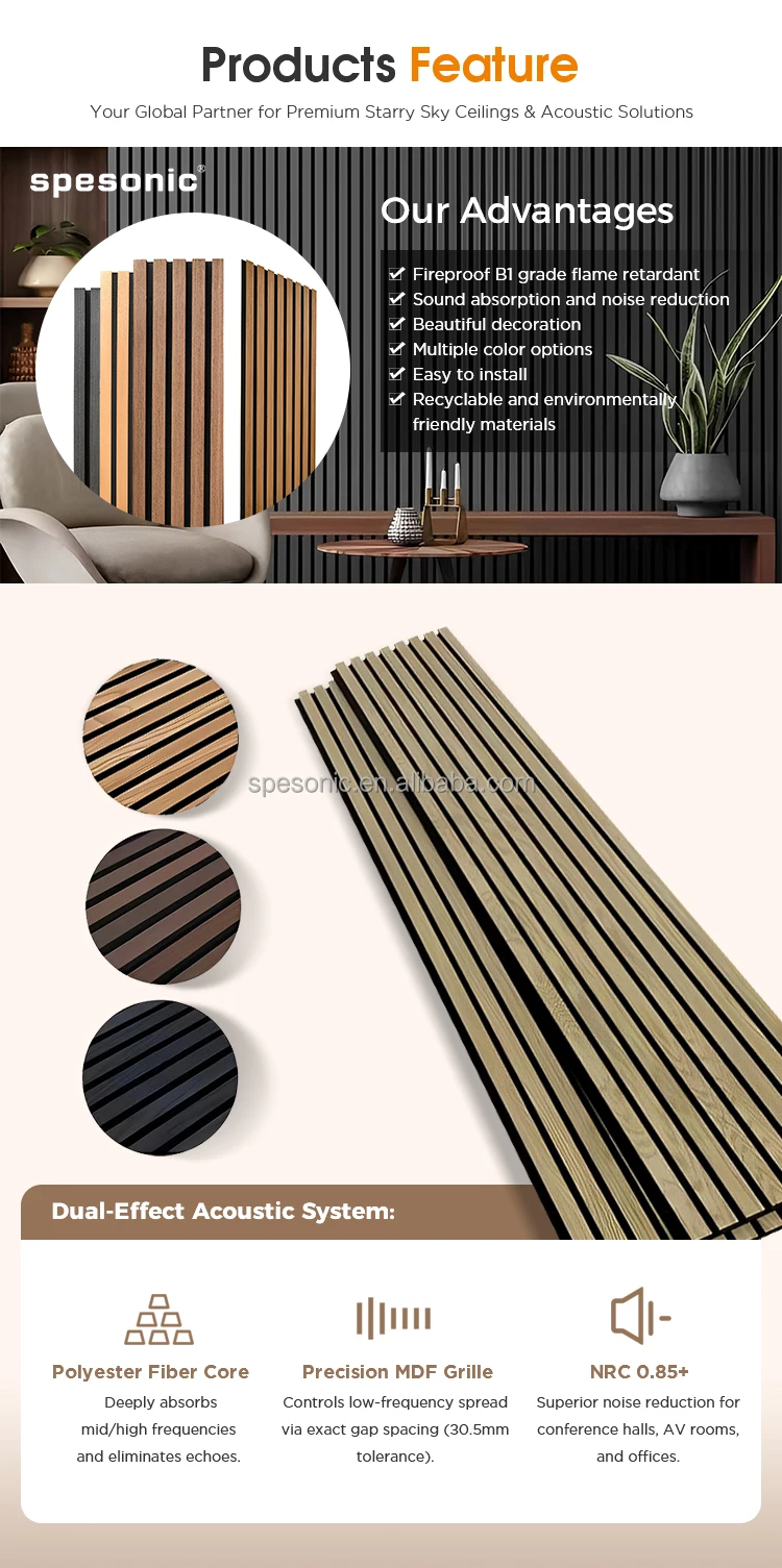 Art 3D Wood Slat Acoustic Panels for Wall and Ceiling - 3D Fluted Sound ...
