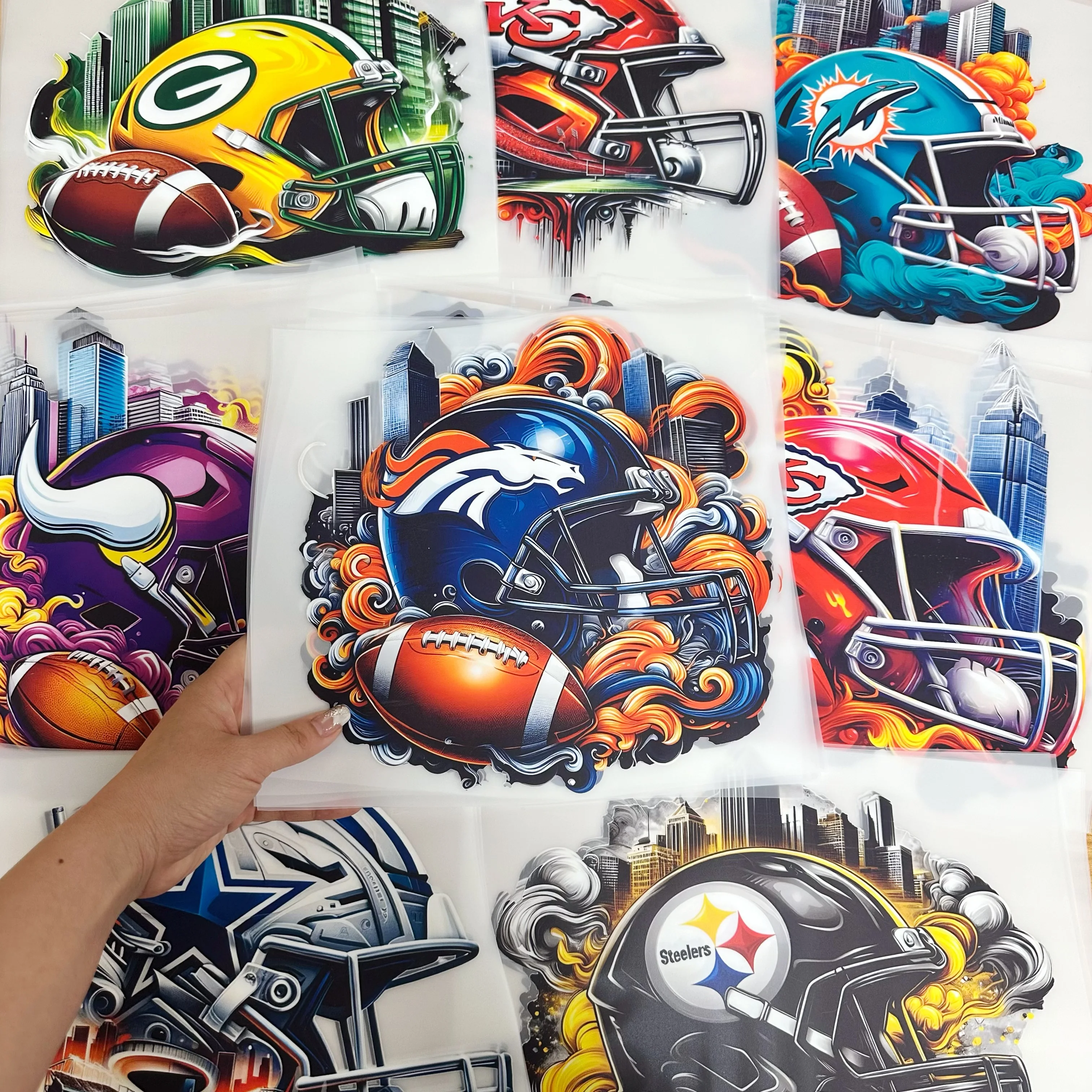 Wholesale Customized 3D Puff Heat Transfer Vinyl logo Printed Flocked ...