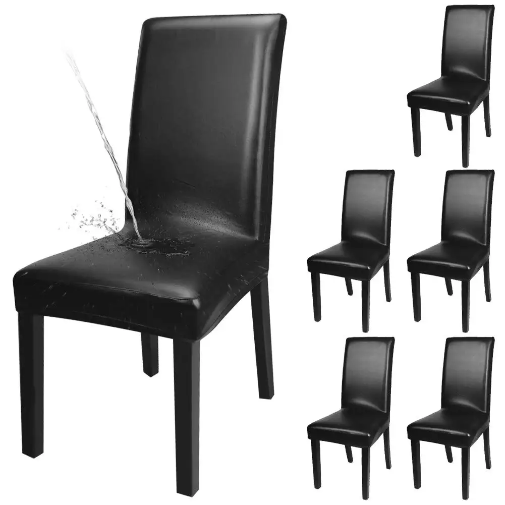 Elastic General Pu Leather Seat Cover Living Room Hotel Dining Chair Cover Buy Dining Chair