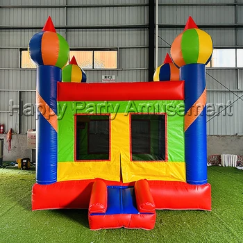 Mini outdoor indoor kids party carnival bouncy castle colorful inflatable bouncer jumping house