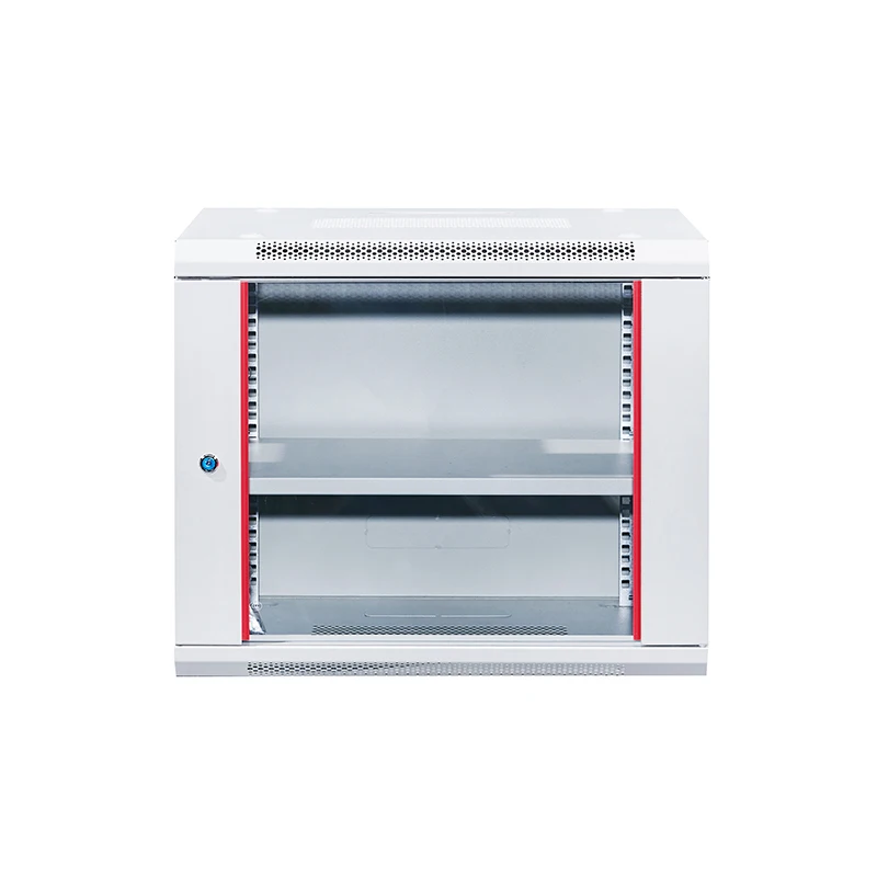 9U Network Cabinet Box Metal Network Server Rack Internet Glass Door Wall Mounted Network Cabinets