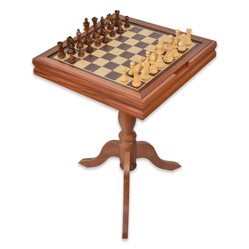 Juegos de mesa 3 en 1, juego de ajedrez de madera para adultos y niños,  juego de mesa de damas ligero de 17.2 pulgadas, juego de mesa de backgammon  de