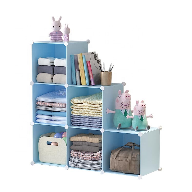 Modern Multi-Functional DIY Plastic Cube Storage Cabinets Extendable Home Use & Office Furniture for Living Room Hospital School