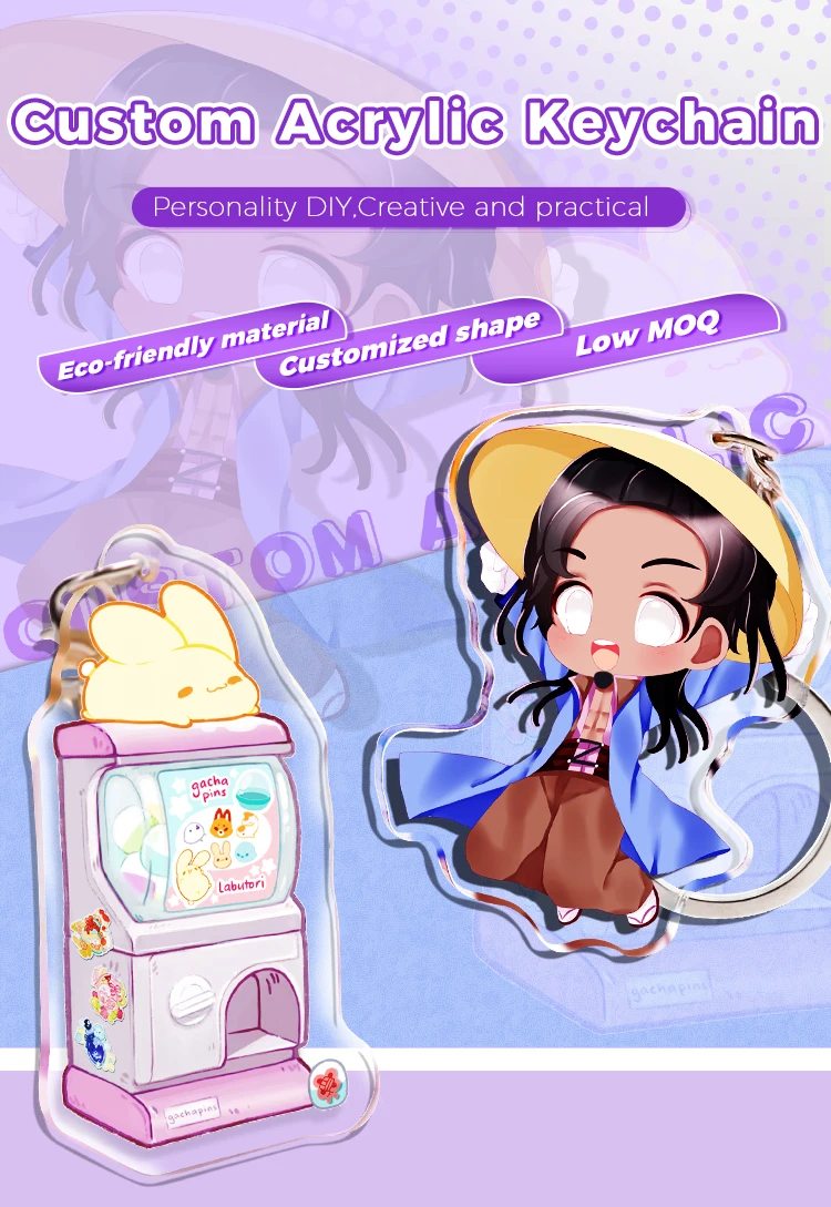 Custom Acrylic Keyboard Switch Keychain DIY Logo Design Keycap Keychain ...