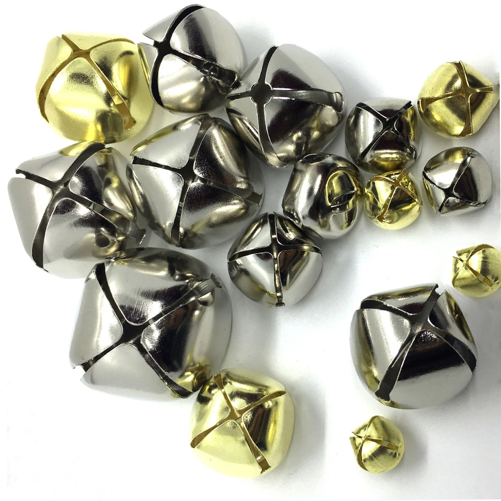 100 Craft Small Bell ,Gold, 16mm 25mm 30mm 35mm for Christmas Decoration  Supply