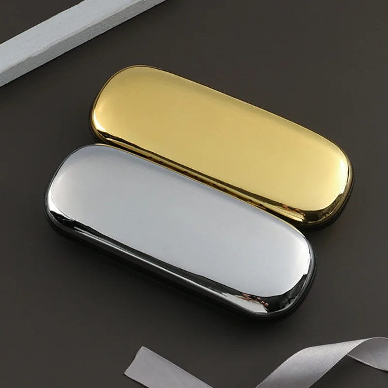 E88 Original Electroplated Tinplate Glasses Case Portable  Pressure-Resistant Lightweight Storage Box for Myopia Glasses