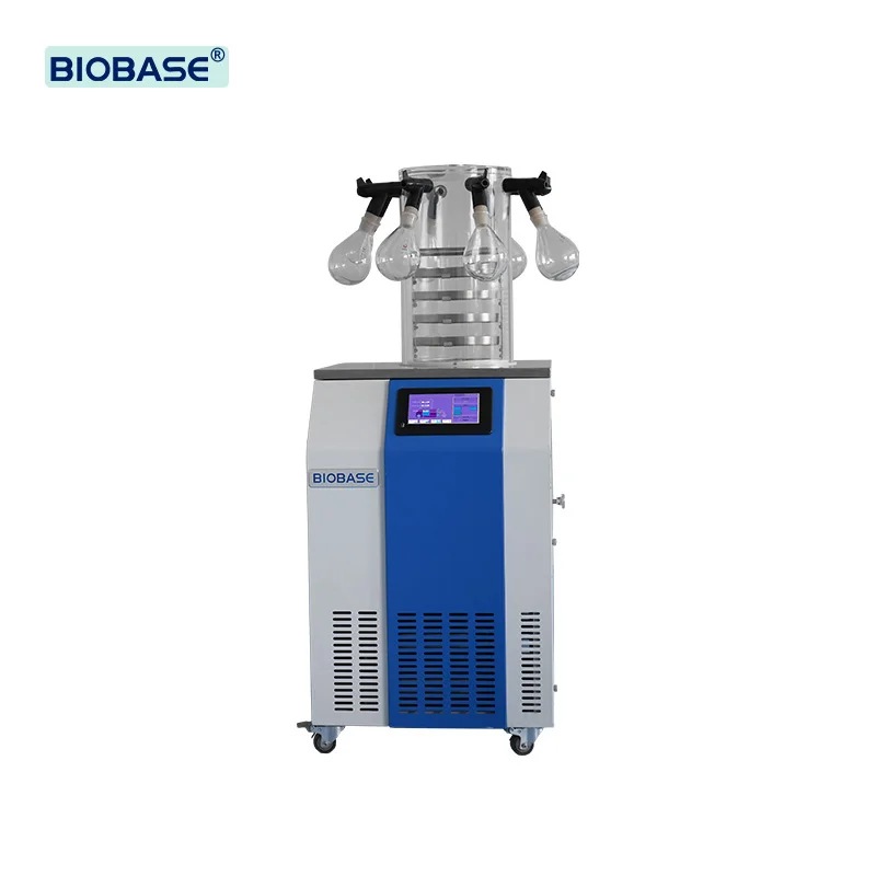 BIOBASE BK-FD12P Table Top Freeze Dryer Vertical Laboratory Vacuum Lyophilizer Freeze Dryer
